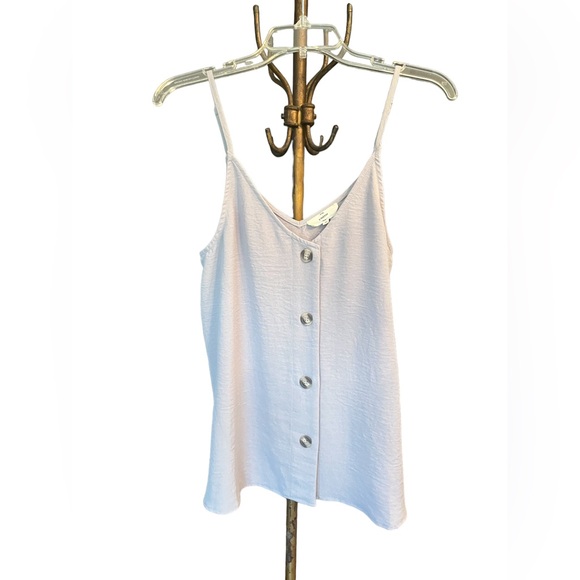 EUC Entro Button Up Tanks Size M Lot of 3 Green, Hot Pink and Pale Lavender - Picture 5 of 10